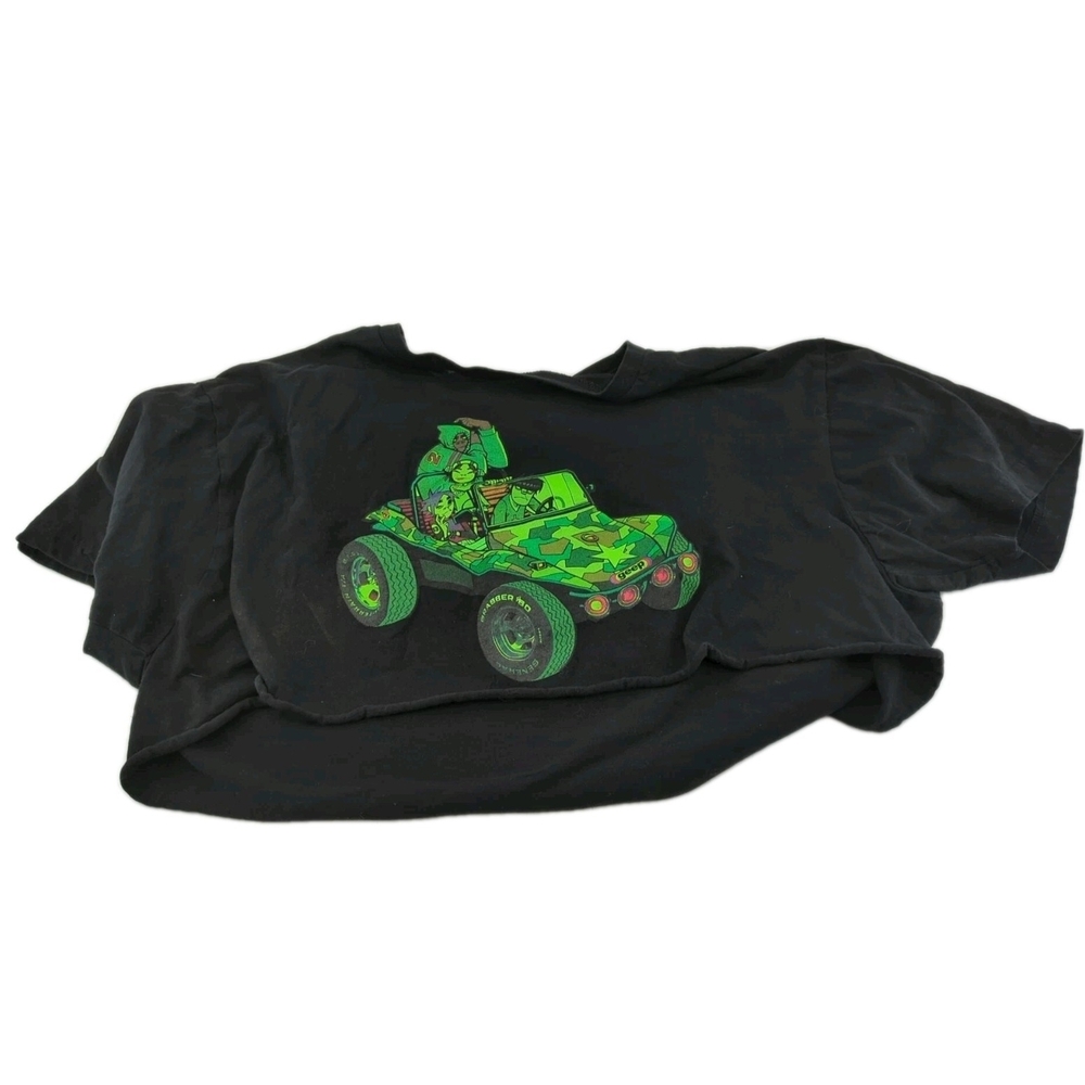 Gorillaz Crop Top T-shirt Size Large 100% Cotton